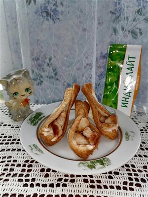 Тарталетки из тостового хлеба с начинкой из индейки 'Индилайт'