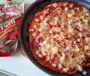 Ароматная пицца с кетчупом 'Махеевъ'