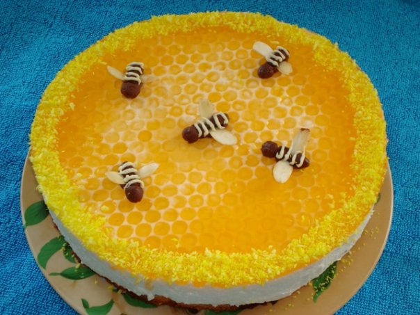 торт медовые соты с вишней рецепт с фото | Дзен