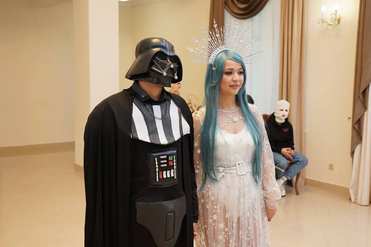 Свадьба в костюмах из Звездных войн