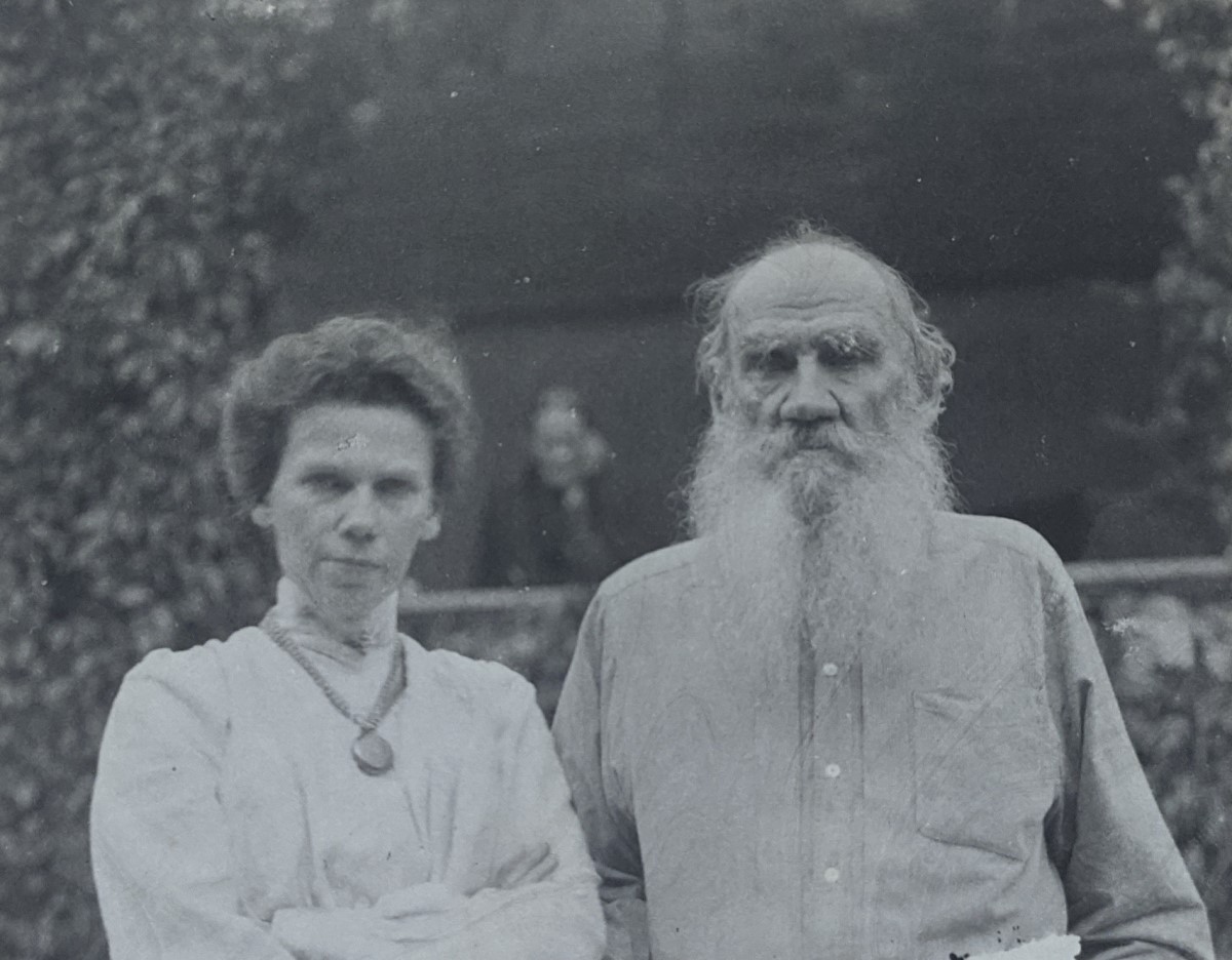 Лев Толстой с дочерью Марией