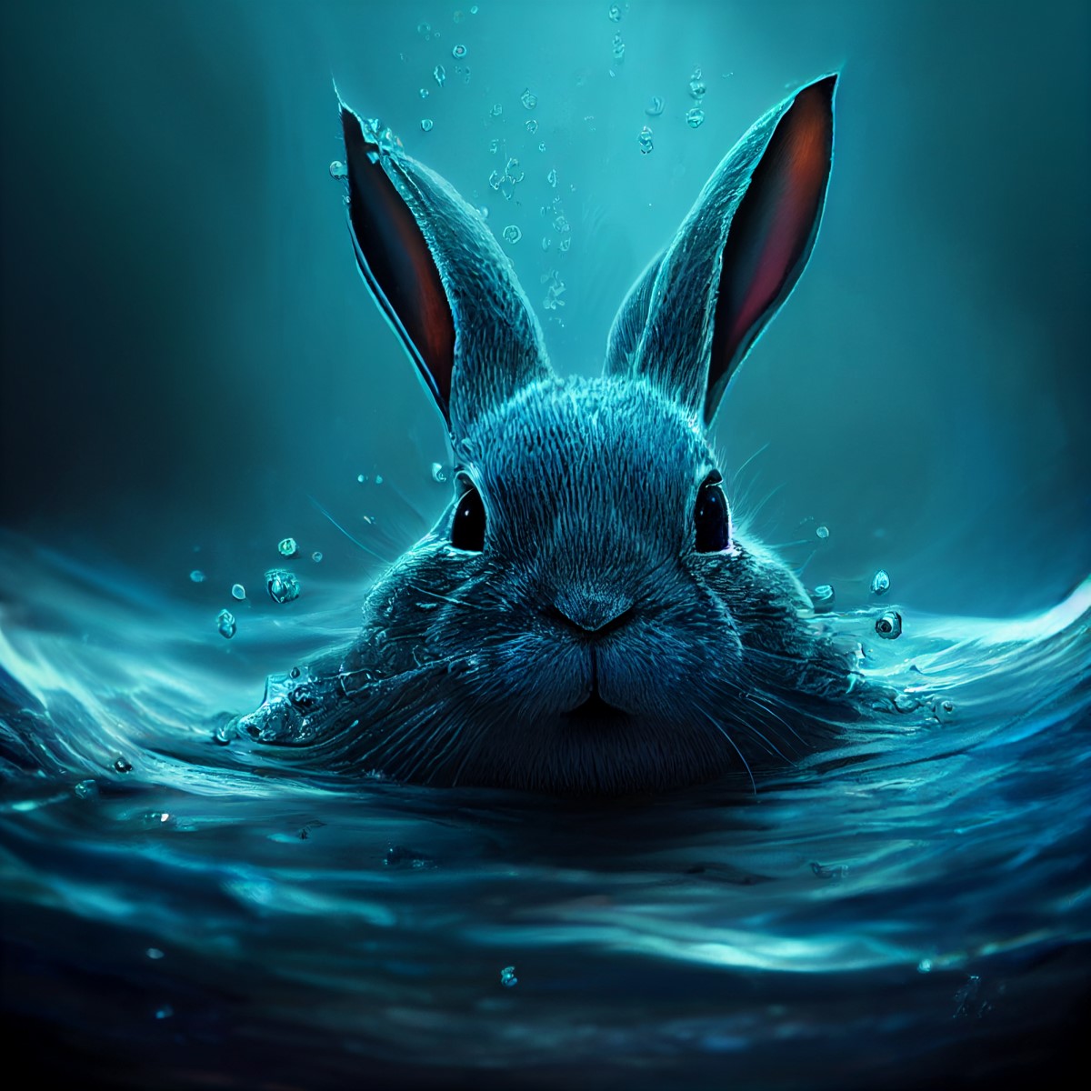 Водяной кролик рисунок
