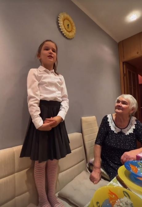 Дочь Ксении Бородиной с прабабушкой