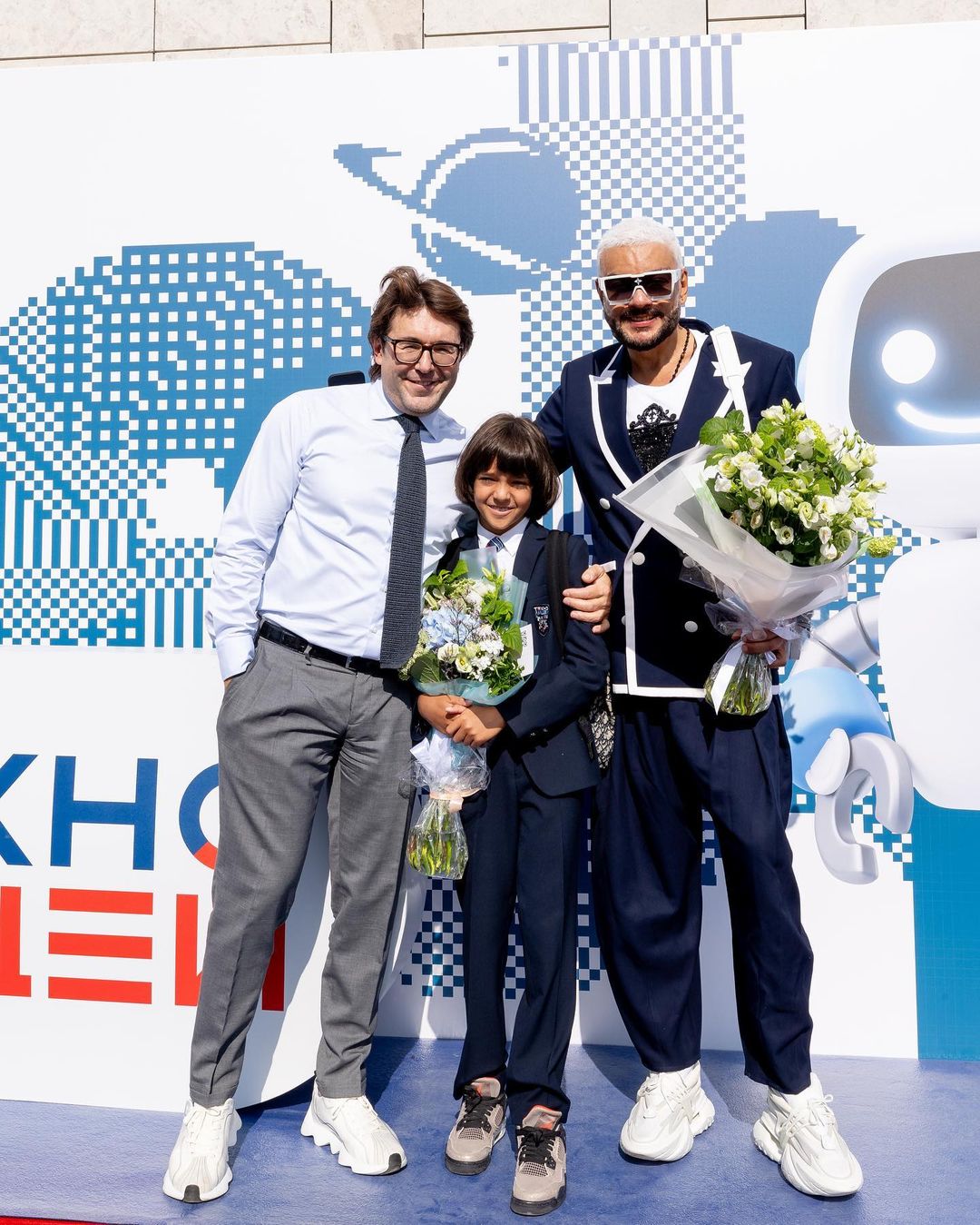Филипп Киркоров с сыном и Андрей Малахов
