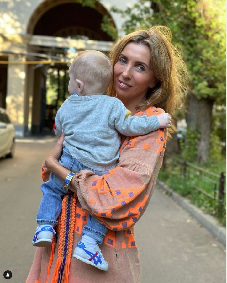 Светлана Бондарчук с сыном