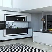 Дизайн кухни-гостиной: как спрятать мойку, плиту и дверные ручки?