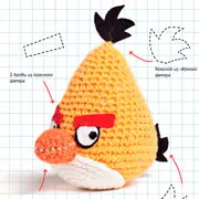 Элина Хилтунен: Angry Birds: птички в стиле амигуруми – своими руками