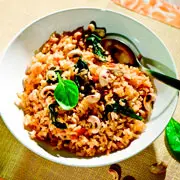 Олеся Гиевская: 2 рецепта с овощами: фаршированный перец и рис по-индийски
