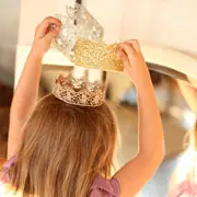 Новогодний костюм принцессы: как сделать корону из кружева