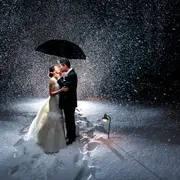 Свадьба зимой: идеи для фотосессии в снегу