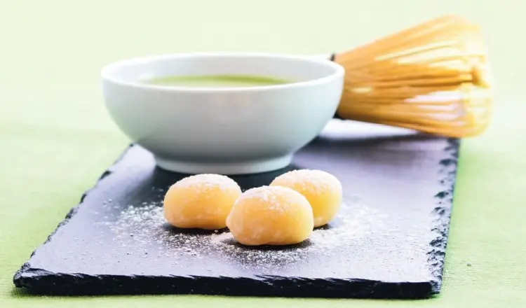 Десерт из Японии: ванильные моти и ванильный пудинг