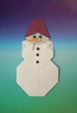 Поделка снеговик из бумаги - картинки и фото (68 шт)