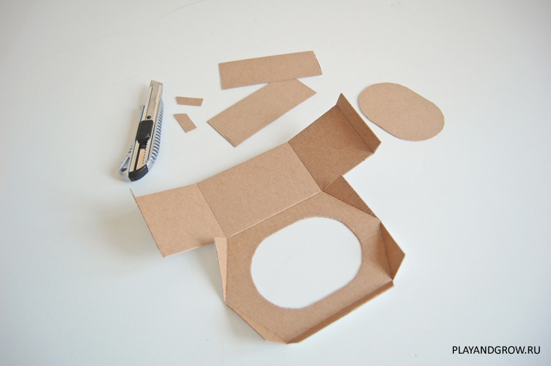 Простая кормушка для птиц из картона, инструкция с фото