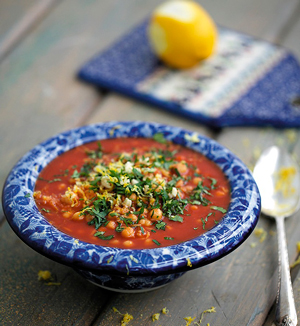 Марокканский суп с нутом