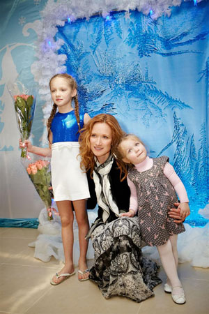 Мария Киселева с детьми