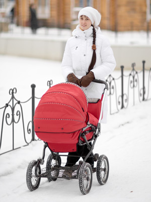 Детские коляски зимой: люльки, трансформеры, прогулки. За и против