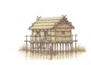 Как построить дом на сваях из бруса