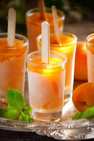 Абрикосовый сорбет с апельсиновым соком