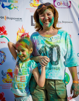 Фестиваль красок в Воронеже