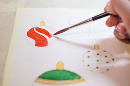 Открытки на Новый год своими руками: рисунки праздничной тематики