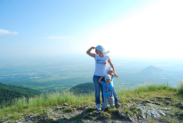 С детьми на гору Бештау