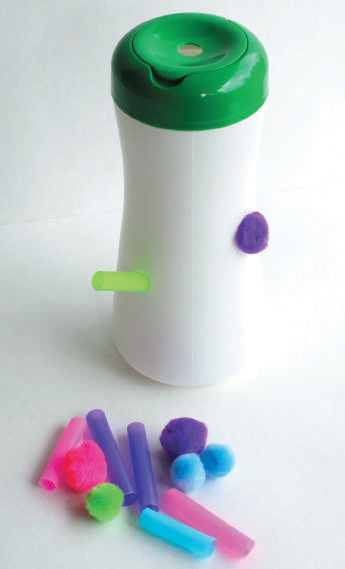 Пожиратель помпонов и соломинок: игрушка для ребенка от 1 года
