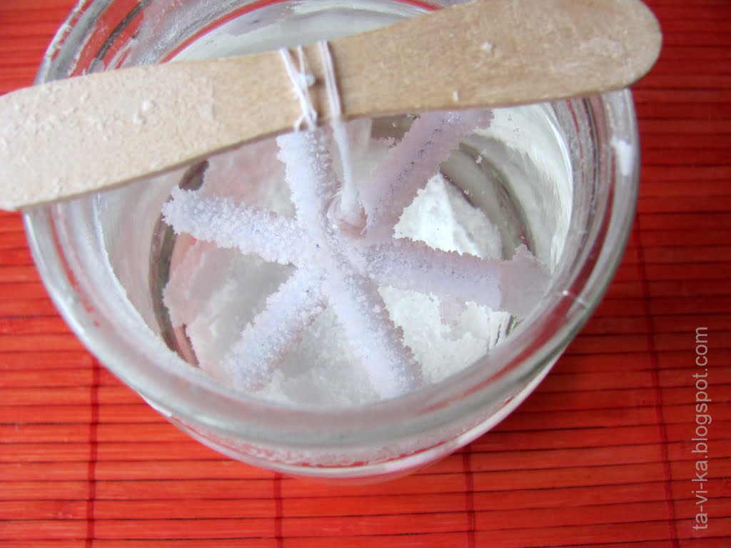 Выращивание кристаллов из соли