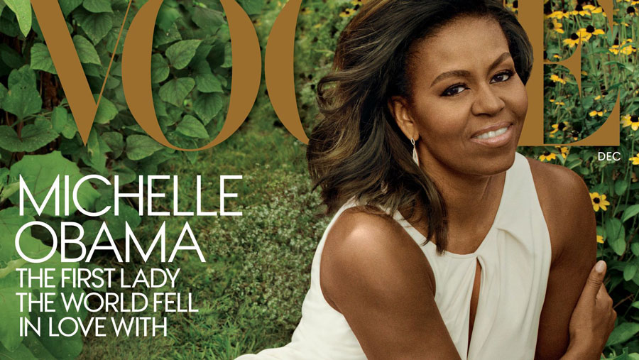 Мишель Обама на обложке журнала Vogue