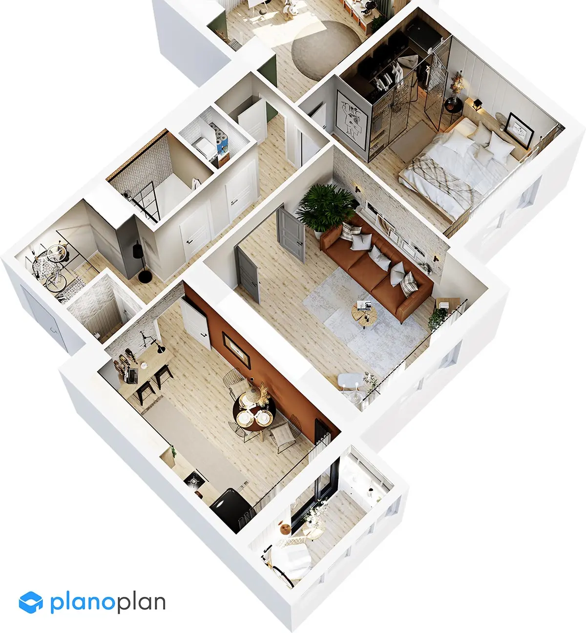 сделать дизайн квартиры 3d