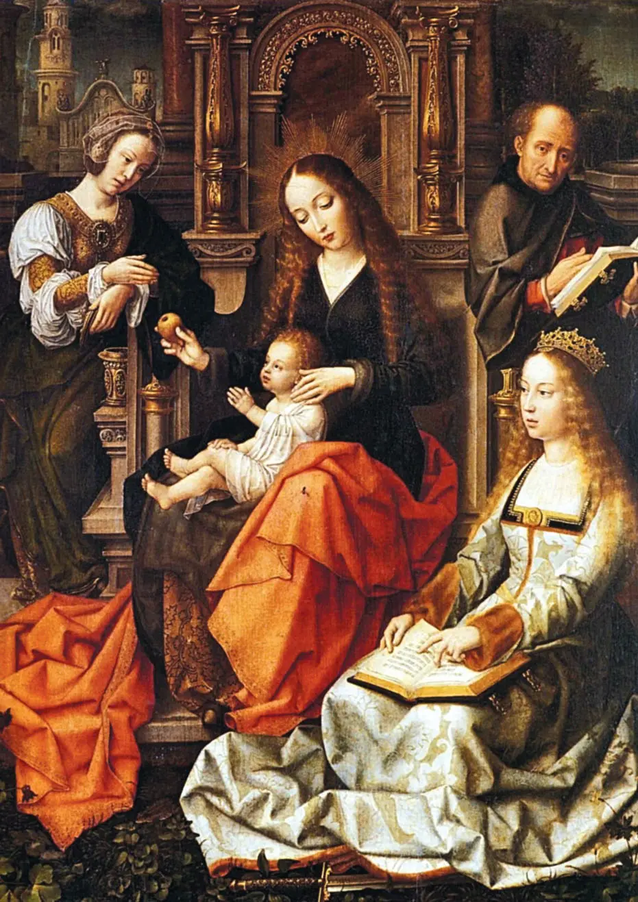 Мадонна с младенцем Магдалиной и Екатериной Александрийской