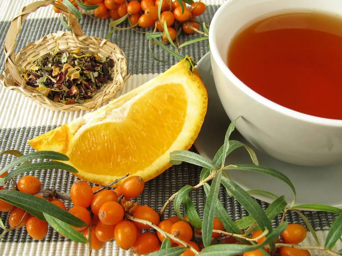 Облепиховый чай с апельсином