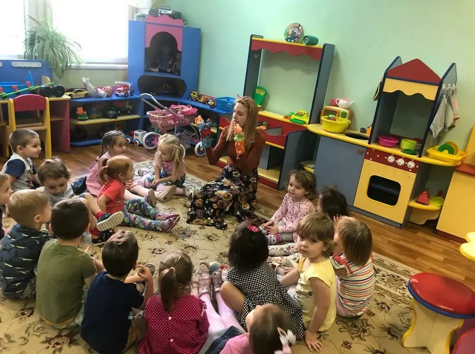 Занятия с детьми в российском детском саду